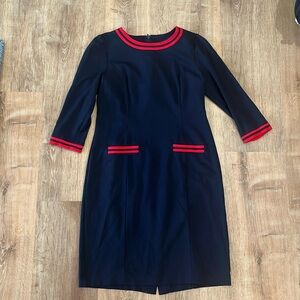 Talbots | Ponte Navy Shift Dress